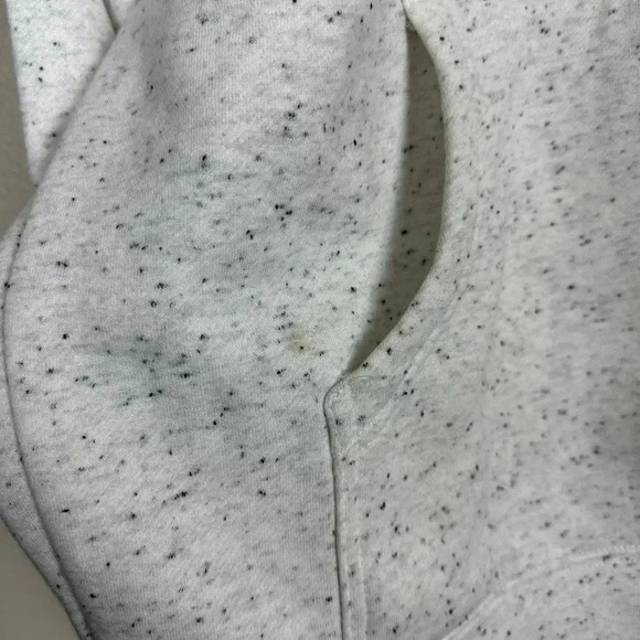 Glossier Speckled Pullover Terrazzo Hoodie Light Gray Small - Picture 3 of 7